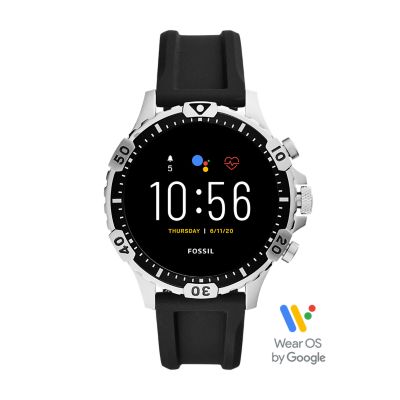 Gen 5 Smartwatch Garrett HR Black Silicone FTW4041 Fossil