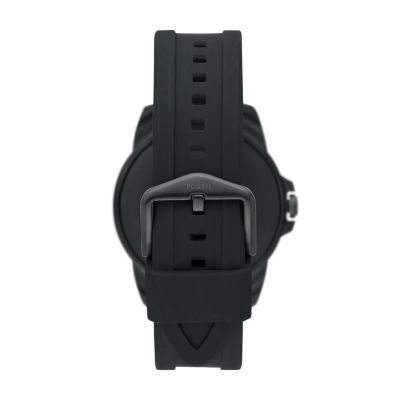 Fossil montre connectée sport silicone noir hot sale