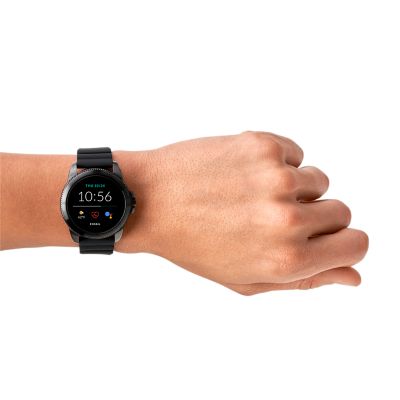  Fossil 44mm Gen 5E Stainless Steel and Silicone Touchscreen Smart  Watch with Heart Rate, Color: Black (Model: FTW4047) : Clothing, Shoes &  Jewelry