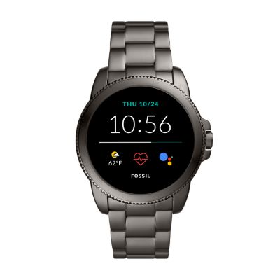 

Fossil Homme Montre connectée GÉN 5 E en acier inoxydable anthracite