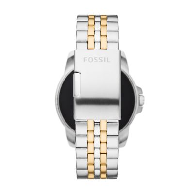 NEW✓ Fossil Gen 5E Smartwatch Two-Tone Stainless Steel 44mm Men's Watch  FTW4051