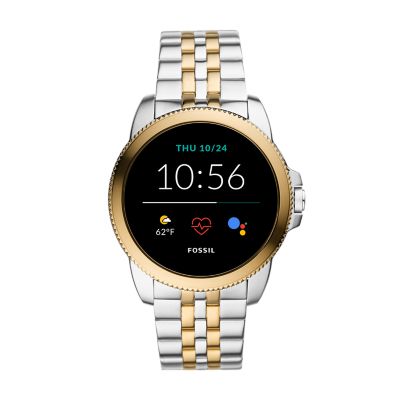 

Fossil Homme Montre connectée 5ème génération E en acier inoxydable bicolore