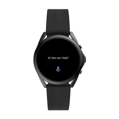 Fossil smartwatch black silicone hotsell