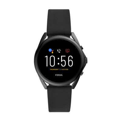 

Fossil Homme Montre connectée 5ème génération LTE en silicone noir