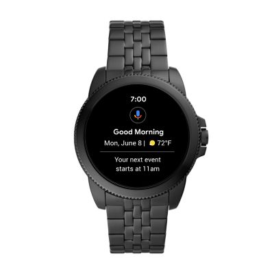 Gen 5E Smartwatch Black Stainless Steel FTW4056 Fossil