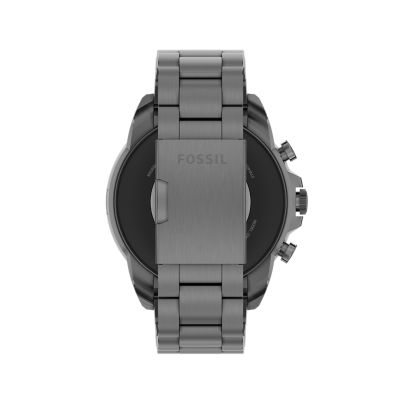 Fossil Gen 6 44mm Case with Link Band Smart Watch Smoke Stainless Steel  FTW4059 796483555167