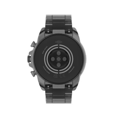 Montre connect e 6 me g n ration en acier inoxydable anthracite