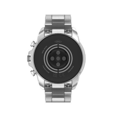 Fossil smartwatch stainless on sale steel