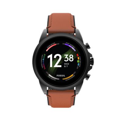 新品FOSSIL GEN 6 SMARTWATCH 44MM BROWN LE - その他