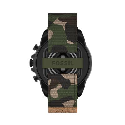 Gen 6 Smartwatch Green Camo Grosgrain FTW4063V Fossil