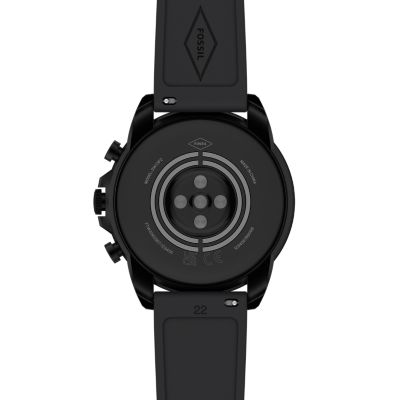 Razer x Fossil Gen 6 Smartwatch Black Silicone Watch and