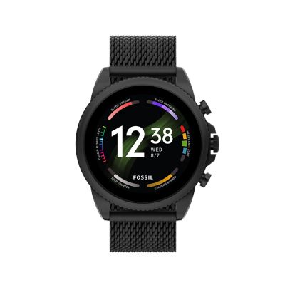 

Fossil Homme Montre connectée Gen 6 en maille milanaise inoxydable noire