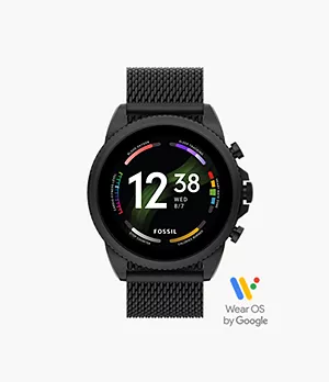 Smartwatch Gen 6 con malla de acero inoxidable de color negro