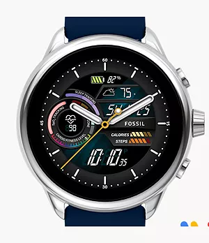 Smartwatch Gen 6 Wellness Edition con cinturino in silicone blu navy
