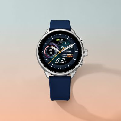 Gen 6 Wellness Edition Smartwatch Navy Silicone - FTW4070 - Fossil