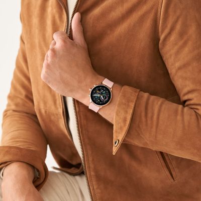 Smartwatch Gen 6 Wellness Edition con cinturino in silicone rosa cipria -  FTW4071 - Fossil