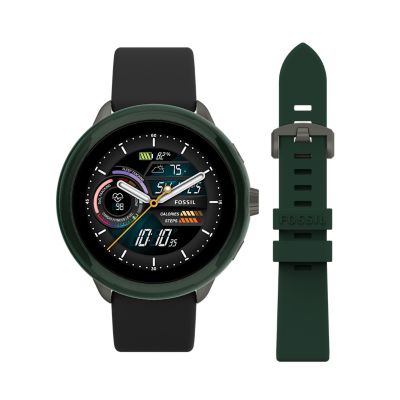 Fossil gen 4 black 2024 silicone