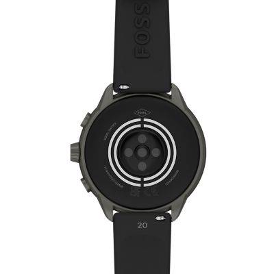 Fossil smartwatch black online chain