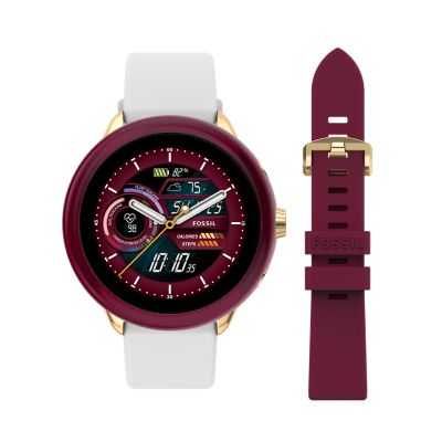 Montre Connectée De Sport En Silicone Rouge Pour Hommes Et Femmes