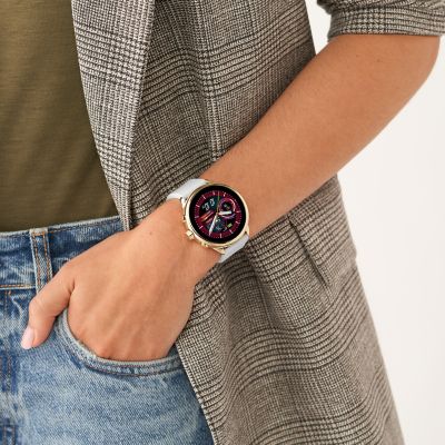 Conjunto smartwatch Gen 6 Edición de silicona blanca, fundas y correa intercambiables