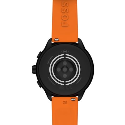 Coffret montre connectée Gen 6 édition Wellness en silicone, orange, avec  coque et bracelet interchangeables - FTW4074SET - Fossil