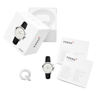 Hybrid Smartwatch Neely Black Leather