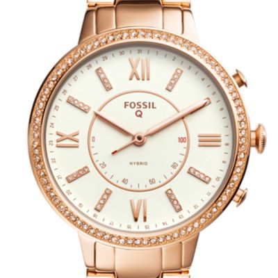 Hybrid Smartwatch - Q Virginia Rose Gold-Tone Stainless Steel