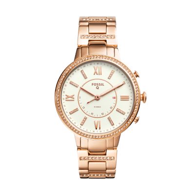 fossil q virginia rose gold