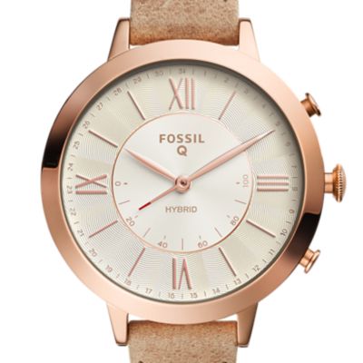 Hybrid Smartwatch - Q Jacqueline Bone Leather