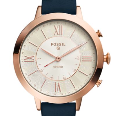 Hybrid Smartwatch - Q Jacqueline Navy Leather