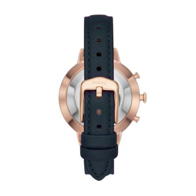 Hybrid Smartwatch Jacqueline Navy Leather FTW5014 Fossil