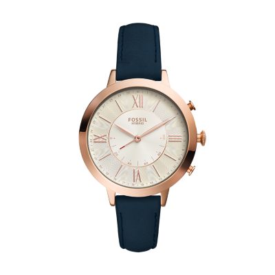 Hybrid Smartwatch Jacqueline Bone Leather