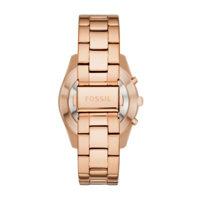 Hybrid Smartwatch - Q Scarlette Rose Gold-Tone Stainless Steel - Fossil