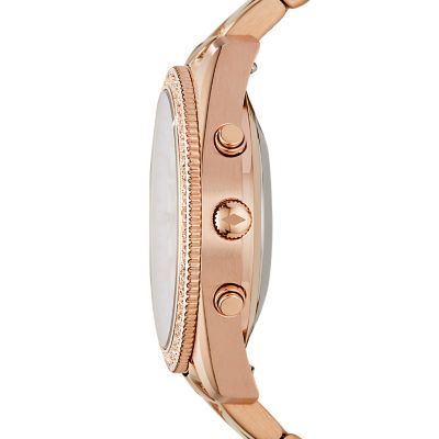 Hybrid Smartwatch - Q Scarlette Rose Gold-Tone Stainless Steel - Fossil