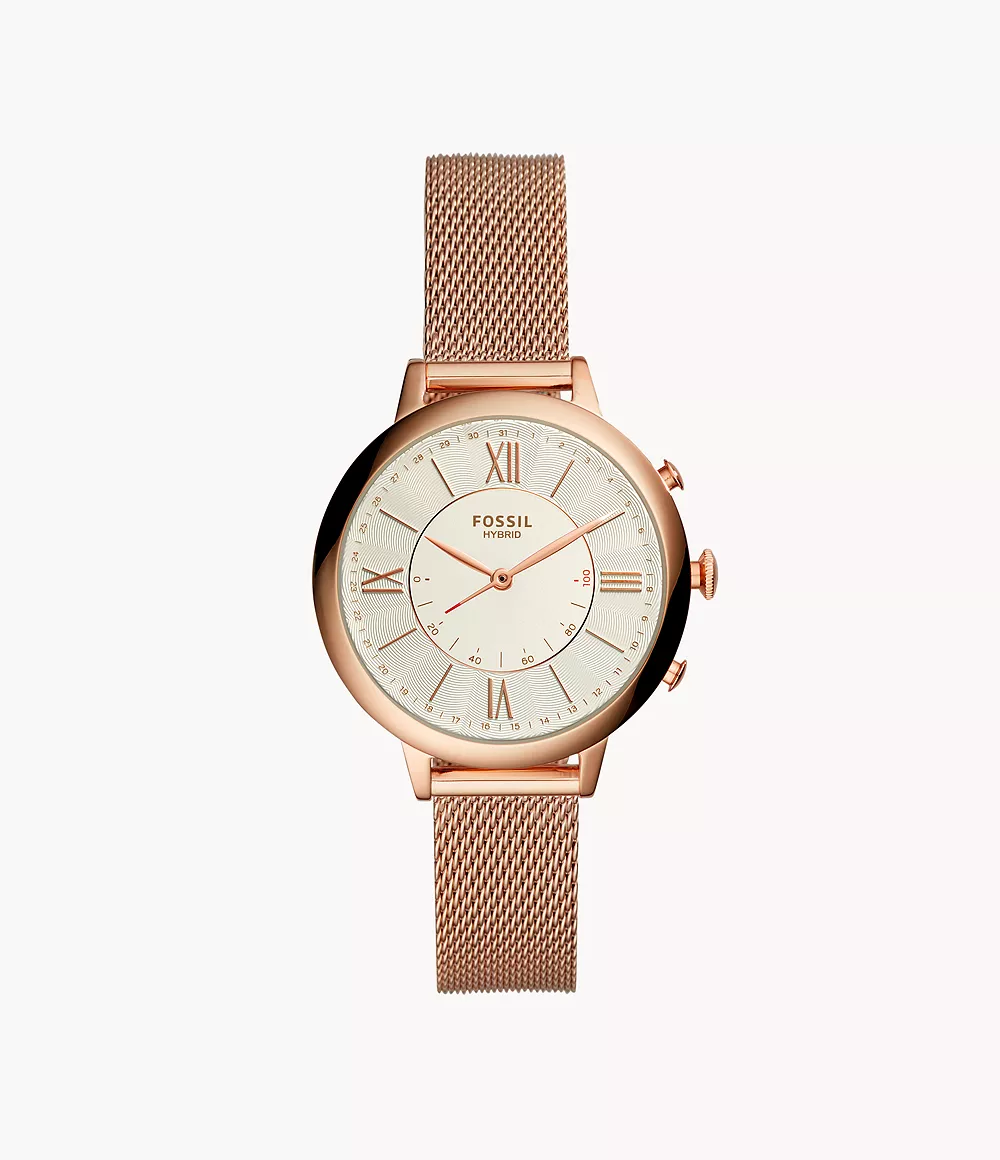 Refurbished Hybrid Smartwatch Jacqueline Rose Gold-Tone Stainless Steel