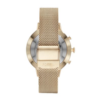 Hybrid Smartwatch Jacqueline Gold Tone Stainless Steel FTW5020