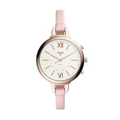 Hybrid Smartwatch Annette Pink Leather
