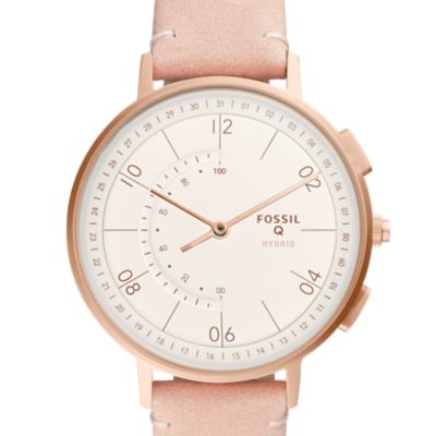 Hybrid Smartwatch - Q Harper Blush Leather