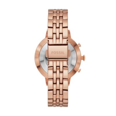 Hybrid Smartwatch Jacqueline Rose Gold Tone Stainless Steel