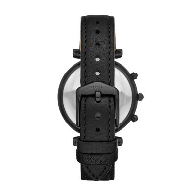 REFURBISHED Hybrid Smartwatch Carlie Black Leather