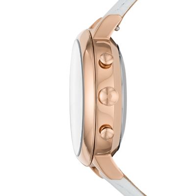 Fossil hybrid smartwatch q jacqueline rose hot sale gold tone