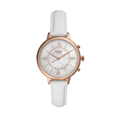 Hybrid Smartwatch Jacqueline White Leather