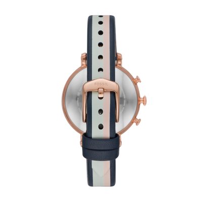 Hybrid Smartwatch Cameron Pink Stripe Leather