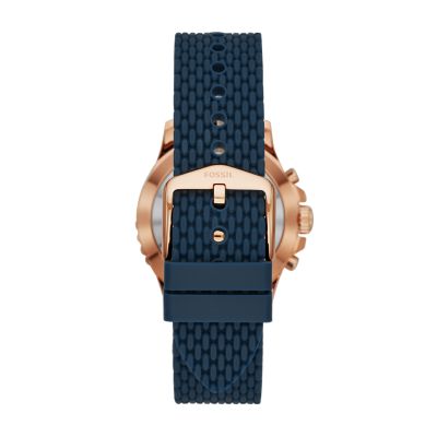 fossil hybrid smartwatch navy blue