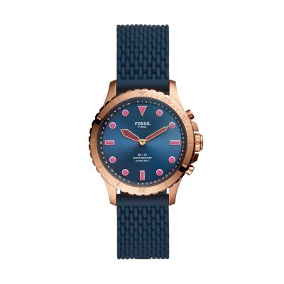 Hybrid Smartwatch FB 01 Navy Silicone