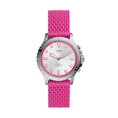 fossil smart watch pink