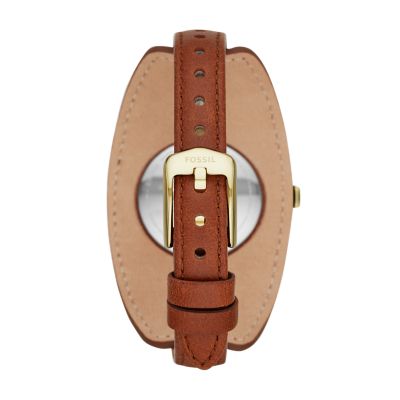 Hybrid Smartwatch Eleanor Luggage Leather FTW5076 Fossil