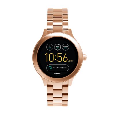 Gen 3 Smartwatch Venture Rose Gold Tone Stainless Steel FTW6000