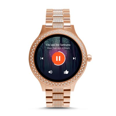 Fossil q venture online hr rose gold smartwatch