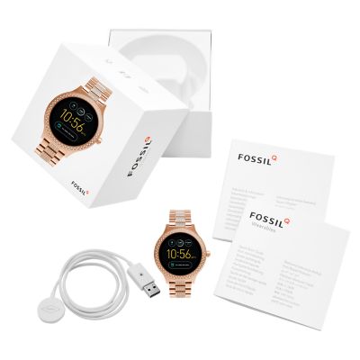 Gen 3 Smartwatch Venture Rose-Gold-Tone Stainless FTW6008 - Fossil